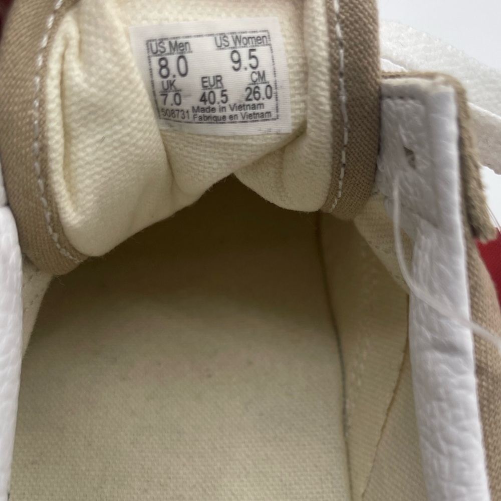 Van Old Skool Tan/White Shoe w/ Black Foxing Suede/Canvas M-8.0 W-9.5 NWOB - Picture 6 of 7